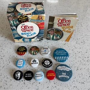 The Office Space Box o' Flair Button Set - Multi Colored